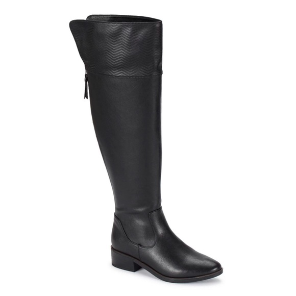 BareTraps Shoes - NEW [Baretraps] Marcela Black Wide-Calf Tall Over-The-Knee Boots Women’s Sz 5.5